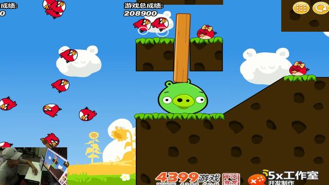 Angry Birds Cannon 3 - GIANT TERENCE KICK OUT ALL SMALL PIGGIES TO RESCUE STELLA WALKTHROUGH! смотреть онлайн