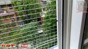 ? Очередная установка КОТ Stop защитной открывающейся решетки антикошка на пластиковое окно 2021лет