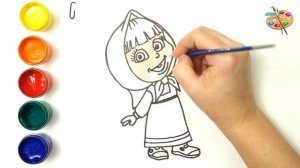 Раскраска героев мультфильма Маша и медведь / Masha and the Bear / РАСКРАСКИ МАЛЫШАМ