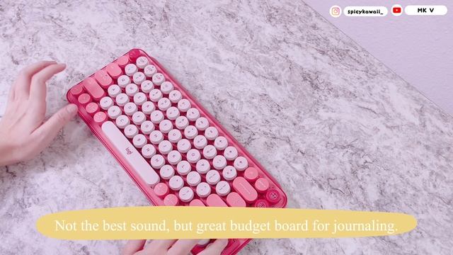 Unboxing Logitech Pop Keys Heartbreaker Rose Keyboard & Mouse Pads | Journal w/ Me | Red Edition ❤️ смотреть онлайн