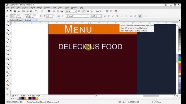 Menu card designing in CorelDRAW step by step in Hindi free download file CDR смотреть онлайн