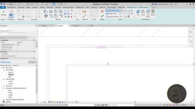 Wall - Floor Connection in Revit Tutorial смотреть онлайн