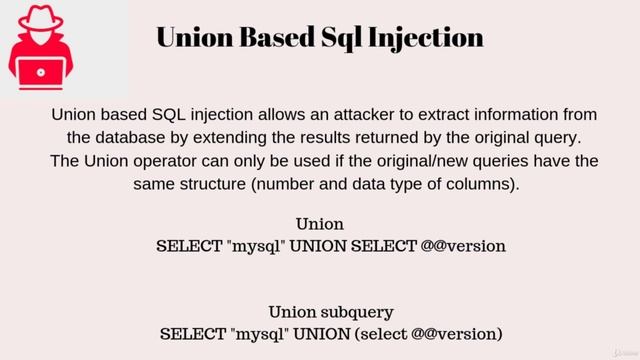 Lecture 81- Union Based SQL Injection - Inbound смотреть онлайн