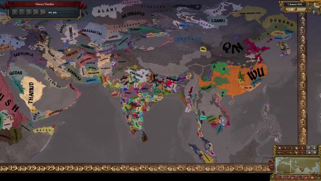 Eu4 Imperium Universalis mod timelapse смотреть онлайн