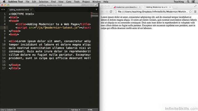 Modernizr Tutorial | Adding Modernizr To A Web Page смотреть онлайн