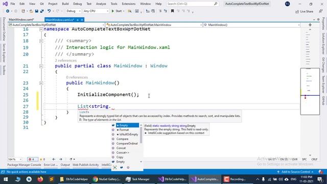 C# WPF AUTO COMPLETE TEXT BOX смотреть онлайн