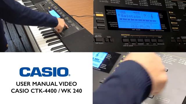 Tutorial 12 CASIO CTK-4400 & WK-240 Built-in Songs смотреть онлайн