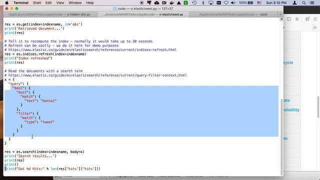 Demonstration: Loading A Tweet into Elastic Search смотреть онлайн