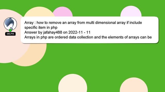 Array : how to remove an array from multi dimensional array if include specific item in php смотреть онлайн