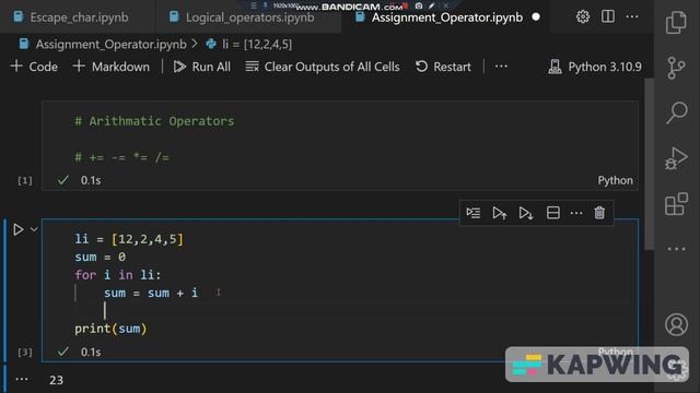 Assignment Operators | Python смотреть онлайн