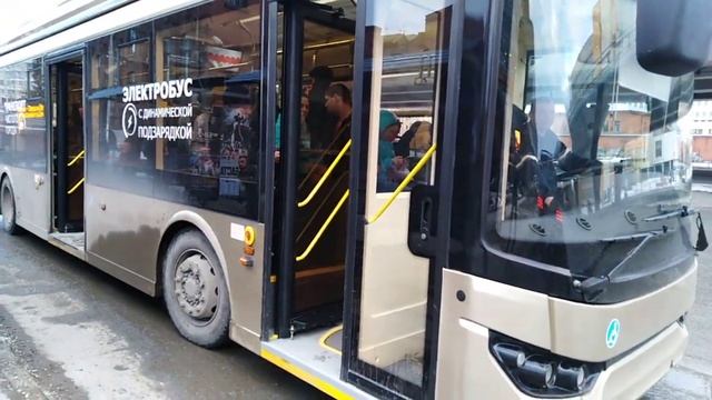 ЭЛЕКРОБУС TROLZA В ОМСКЕ!! Маршрут 16.