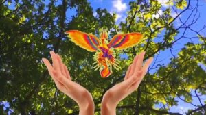 Футаж птица счастья.