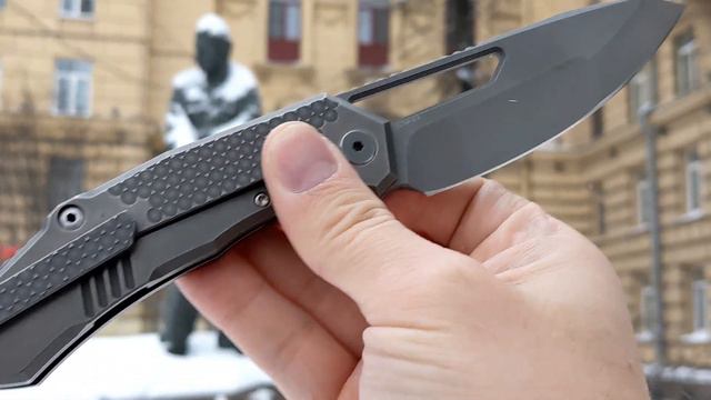 Нож Custom Munroe Deryk Warg CPM-3V USA смотреть онлайн