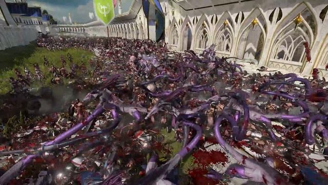 Slaanesh vs. High Elves | Huge Total War Warhammer 3 Cinematic Battle смотреть онлайн
