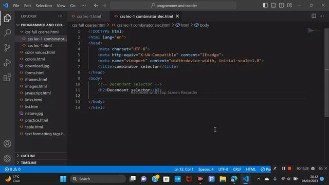 CSS introduction Lec 1 | CSS selector part 1 смотреть онлайн