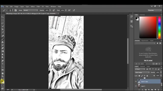 Photo into Pencil Sketch in Photoshop PHOTOS Editing, Pencil DRAWINGS Photoshop Tutorial смотреть онлайн