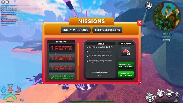 HOW TO COMPLETE DAILY +CREATURE MISSIONS!!! +OCEAN REVAMP!! (Creatures Of Sonaria) смотреть онлайн
