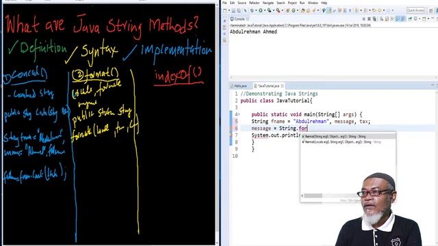 Java Programming for Intermediate - 3. String Methods concat format & indexOf смотреть онлайн