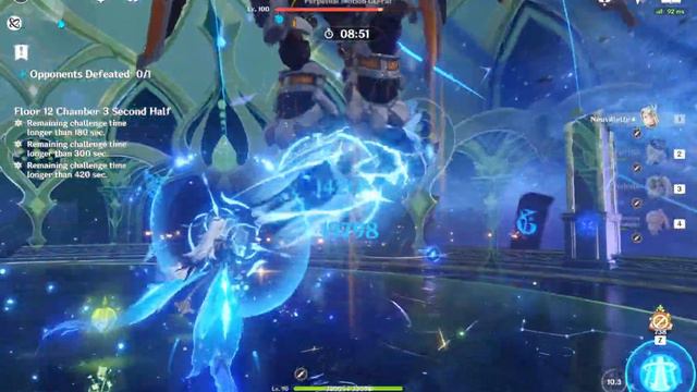 Hydro Dragon's Authority Blasts Ruin Drake! Genshin Impact: 4.4 Abyss 36 Star Run! смотреть онлайн