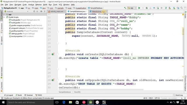 Show SQLite Database Table Values in Android,part-4,#93 смотреть онлайн