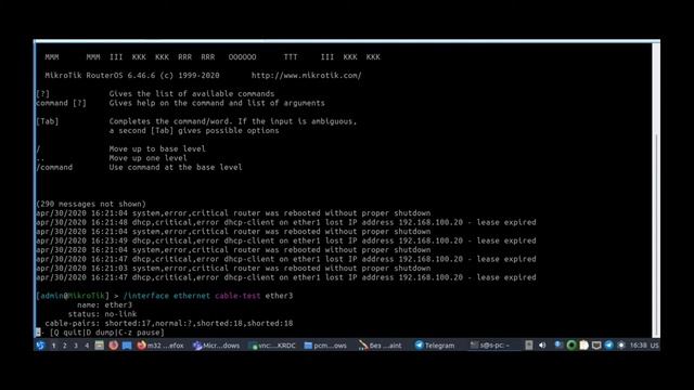 ethernet test mikrotik смотреть онлайн