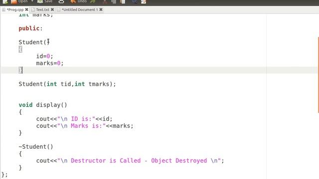 Constructor Destructor in C++ смотреть онлайн