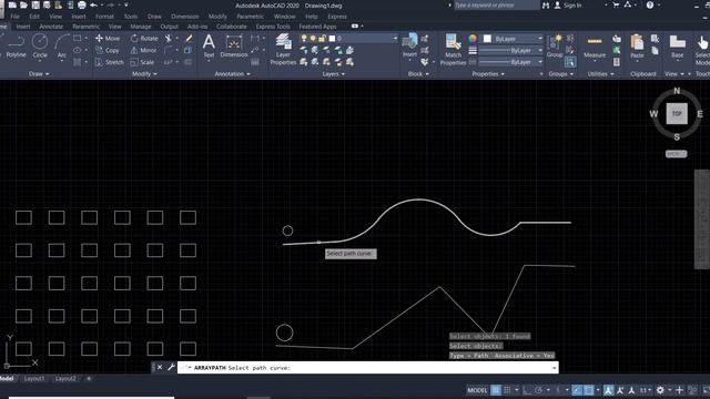 Rectangular Array, Path Array, Polar Array Command in Autocad | Class-23 смотреть онлайн
