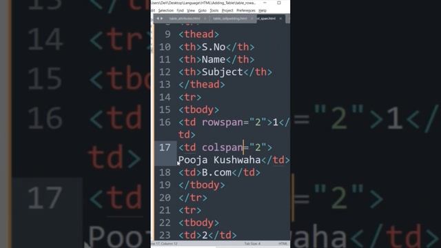 Table attributes colspan and rowspan in html- how can add colspan and rowspan in table tag in html смотреть онлайн