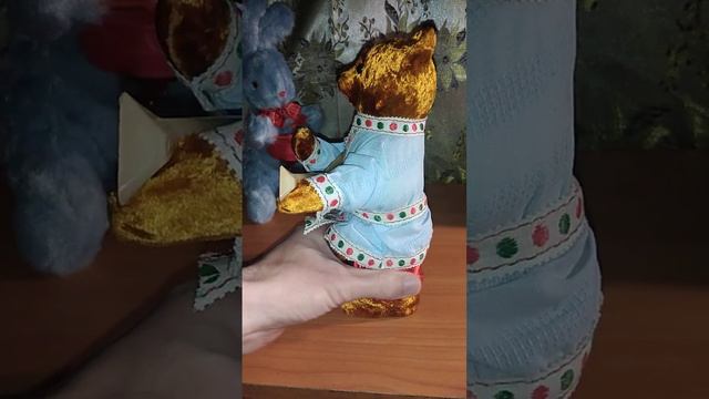 Заводная игрушка Медведь с балалайкой СССР- Clockwork toy Bear and Balalaika USSR смотреть онлайн