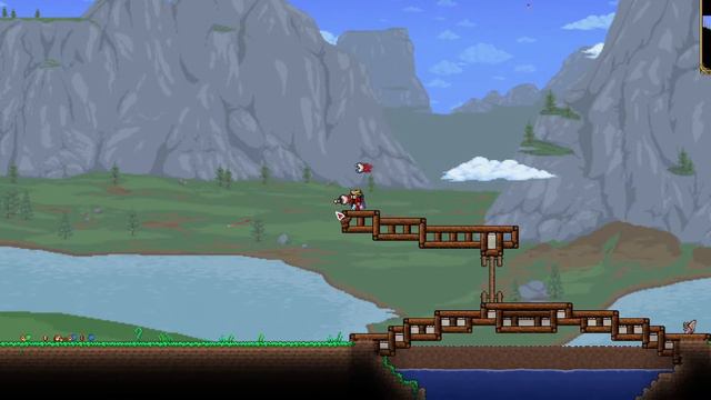 Japanese Bridge! Terraria Lets Build смотреть онлайн