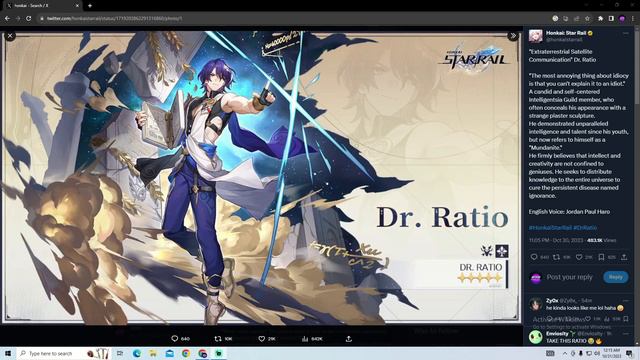 Dr Ratio Revealed in Honkai Star Rail! смотреть онлайн