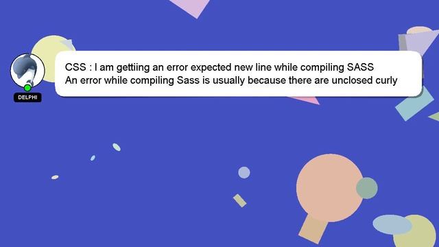 CSS : I am gettiing an error expected new line while compiling SASS смотреть онлайн