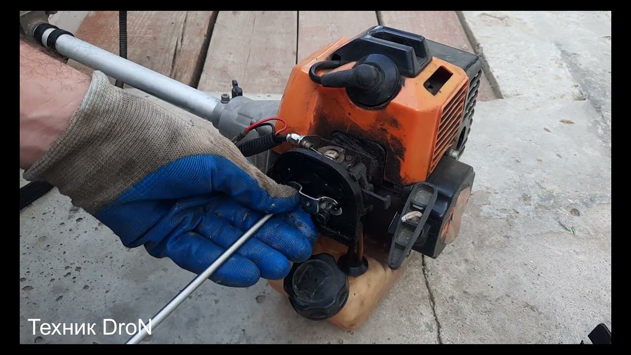 Мотокоса глохнет.Легко исправляем проблему! смотреть онлайн