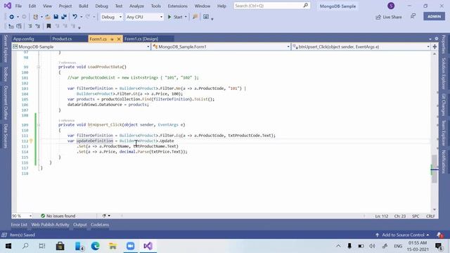 How to use MongoDB Upsert - Part4 of MongoDB with C# Beginner's Tutorial смотреть онлайн