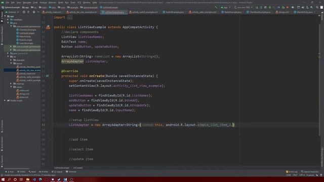 Android Studio (Java): How to use ListView with CRUD functionality? смотреть онлайн
