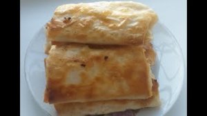 Быстрый завтрак, лаваш с творогом и сыром