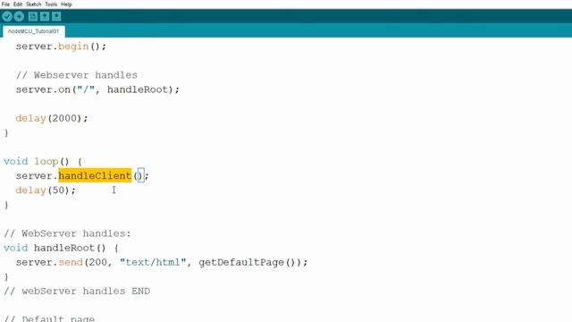 nodeMCU #1 webserver: Basic WiFi and webserver configuration смотреть онлайн