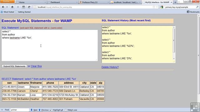 0711 Pattern Matching Dynamic Web Design with PHP and MySQL смотреть онлайн