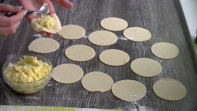 Вареники с картофелем+вкусная зажарка!!! смотреть онлайн