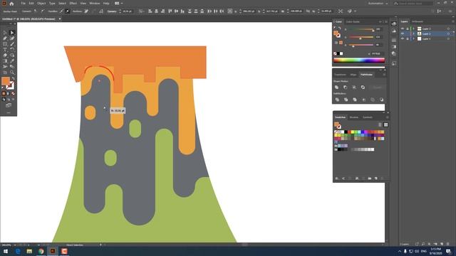 Volcano tutorial in Adobe Illustrator 2020 смотреть онлайн
