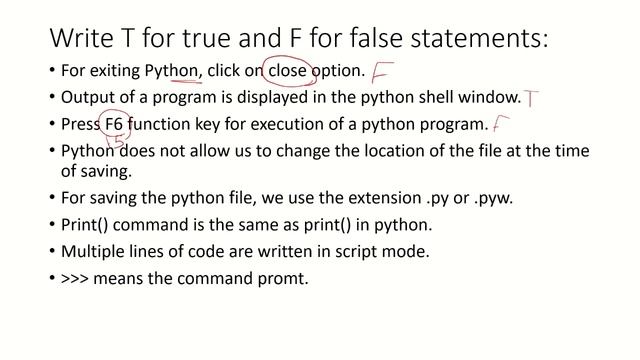 Class 7 Introduction to Python Exercise sultan chand смотреть онлайн