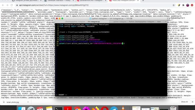 delete instagram post with python смотреть онлайн
