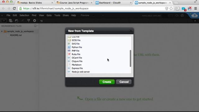 Node.js on Cloud9 Jump Start смотреть онлайн