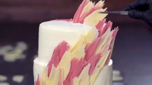 Украшение торта шоколадом. Простой шоколадный декор