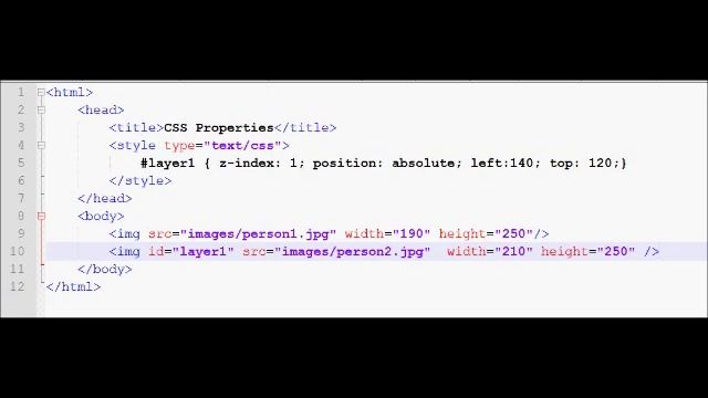 HTML Tutorial 26 - z index property смотреть онлайн