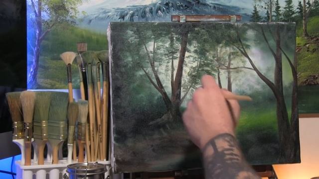 Sunlit Forest Path - Paintings By Justin смотреть онлайн
