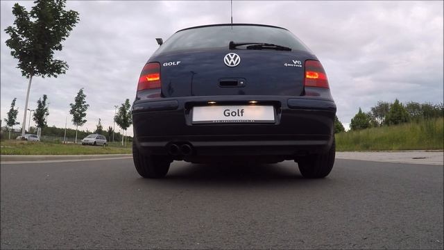 Volkswagen Golf IV 2.8 V6 4Motion Stock Exhaust Sound (1080p Full HD) смотреть онлайн
