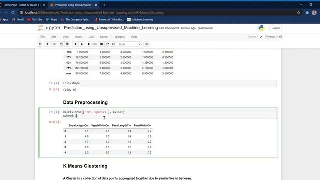 From given ‘Iris’ dataset, predict the optimum number of clusters and represent it visually-Kmeans смотреть онлайн