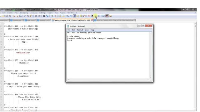 cara merubah subtitle english ke subtitle indonesia смотреть онлайн