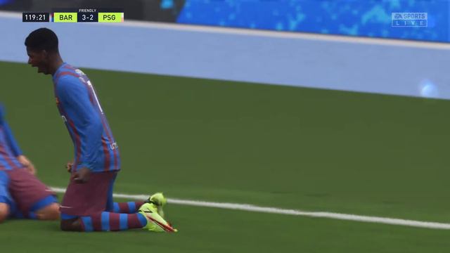 FIFA 22- Ousmane Dembele scores an overhead kick at 120th Minute смотреть онлайн